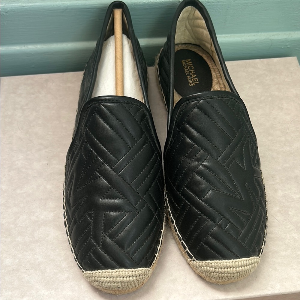 Michael Kors Black Quilted Espadrilles NEVER WORN